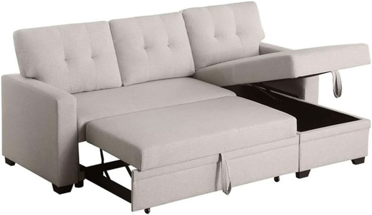Canapé d'angle convertible — Beige