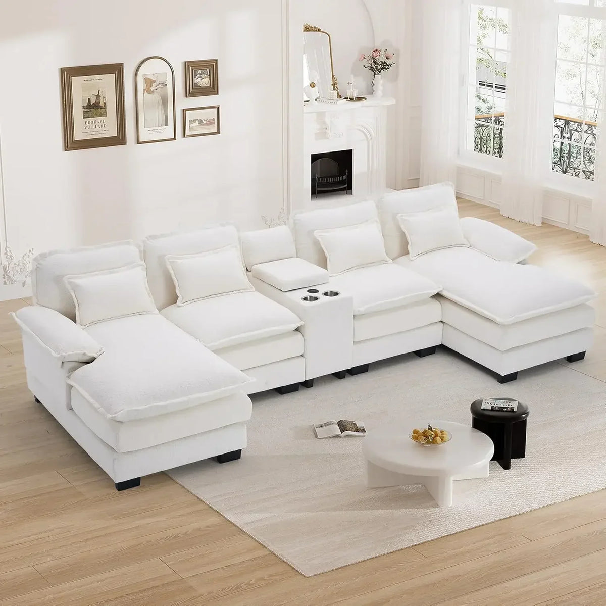 Canapé nuage en U — Chenille