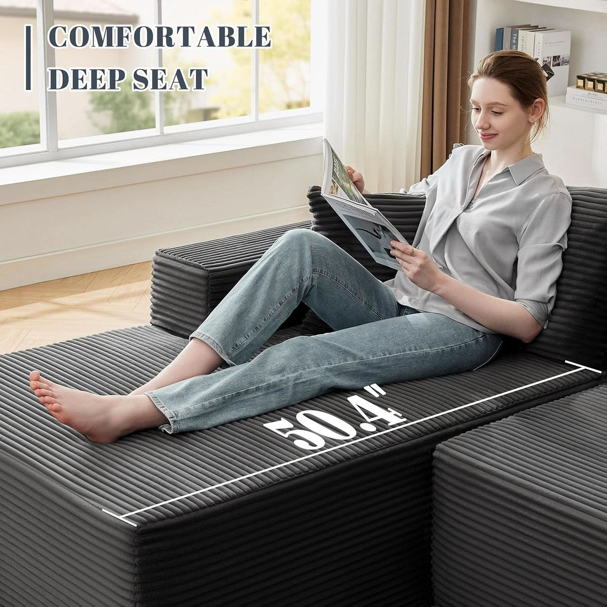 Canapé modulable nuage — Assise profonde